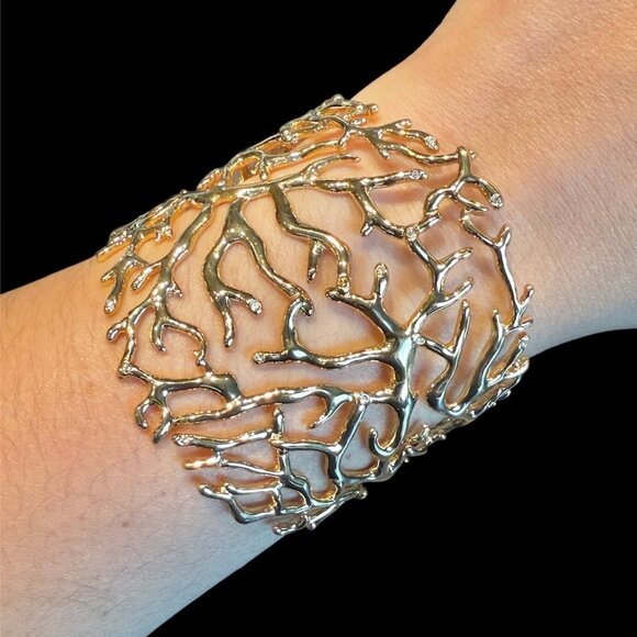 Chloe + Isabel Gold Coral Branch Cuff - Picture 3 of 3